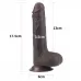 Коричневый фаллоимитатор Sliding-Skin Dong 7.0 - 17,5 см коричневый 