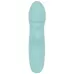 Бирюзовый мини-вибратор с клиторальным отростком Rabbit Vibrator - 15,5 см бирюзовый 