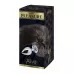 Серебристая анальная пробка с темным лисьим хвостом Black   White Fox Tail Size M серебристый с черным 