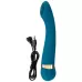 Бирюзовый вибромассажер с температурными режимами Hot n Cold Vibrator - 21,6 см бирюзовый 