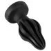 Черная анальная пробка Super Soft Butt Plug - 11,1 см черный 