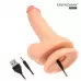 Телесный реалистичный вибратор Erowoman - 21 см телесный 