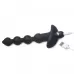 Черные анальные бусы с вибрацией и пультом ДУ 28X Remote Control Vibrating Silicone Anal Beads - 19 см черный 