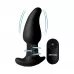 Черная анальная вибропробка с эффектом римминга Gyro M Curved Rimming Plug - 13,7 см черный 