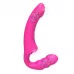 Розовый безремневой страпон Straples Strap-On Dildo розовый 