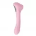 Нежно-розовый двусторонний стимулятор Daisy Massager - 20,2 см нежно-розовый 