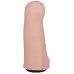 Пояс-трусики Soft-Dolli с 2 насадками - 18 см телесный с черным 
