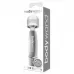 Серебристый жезловый мини-вибратор с кристаллами Mini Massager Silver Edition серебристый 