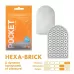 Карманный мастурбатор HEXA-BRICK прозрачный 