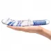Прозрачно-синий двусторонний стимулятор 11  Realistic Double Ended Dildo - 28 см прозрачный 
