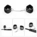 БДСМ-набор Deluxe Bondage Kit для игр: маска, наручники, плётка черный 