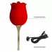Красный клиторальный вибромассажёр Rose Lover красный 