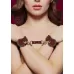 Бордовые наручники Halo Wrist   Ankle Cuffs бордовый 