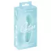 Аквамариновый мини-вибратор Cuties G-Spot Vibrator - 15,5 см аквамариновый 
