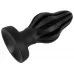 Черная анальная пробка Super Soft Butt Plug - 11,1 см черный 