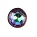 Радужная металлическая пробка Jewelled Metel Butt Plug - 7,1 см разноцветный 