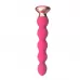 Розовый вибратор-ёлочка Mini Vibrator с пультом ДУ - 19 см розовый 