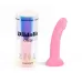 Фаллоимитатор из жидкого силикона Dildolls Glitzy - 17,6 см розовый 