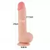 Телесный фаллоимитатор 9.5 Sliding Skin Dual Layer Dong - 24 см телесный 