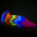 Фантазийный люминесцентный стимулятор-язык Unicorn Kiss Unicorn Tongue Glow-in-the-Dark Silicone Dildo - 21,3 см разноцветный 