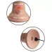 Телесный вибратор-реалистик 8  Vibrating Silicone Dual Density Cock - 22 см  