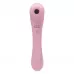 Нежно-розовый двусторонний стимулятор Daisy Massager - 20,2 см нежно-розовый 