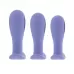 Набор из 3 анальных пробок с вибропулей Hole Punch Plug Set сиреневый 