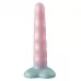 Нереалистичный дилдо Unicorn - 17,5 см голубой с розовым 