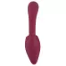 Малиновый вибратор с подвижными язычками 2 Function Vibrator - 20,6 см малиновый 