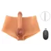 Силиконовые трусы с вибрирующим пенисом телесный 