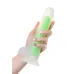 Прозрачно-зеленый фаллоимитатор, светящийся в темноте, Clark Glow - 22 см зеленый 