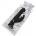 Черный хай-тек вибратор Greedy Girl Thrusting Rabbit Vibrator - 22,8 см черный 