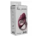 Бордовое эрекционное виброкольцо Pure Passion Midnight бордовый 