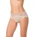 Женские ажурные трусики-слипы бежевый XL