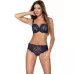 Бюстгальтер +size Sophie на косточках с вышивкой в виде крыльев белый 80K