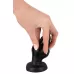 Черная анальная пробка Super Soft Butt Plug - 11,1 см черный 