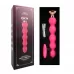 Розовый вибратор-ёлочка Mini Vibrator с пультом ДУ - 19 см розовый 