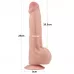 Телесный фаллоимитатор 11.5 King Sized Sliding Skin Dual Layer Dong - 29 см телесный 