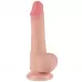Телесный фаллоимитатор 7.5 Sliding Skin Dual Layer Dong на присоске - 19,5 см телесный 