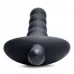 Черные анальные бусы с вибрацией и пультом ДУ 28X Remote Control Vibrating Silicone Anal Beads - 19 см черный 