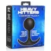 Черная анальная пробка с утяжелением Comfort Plugs Premium Silicone 4.7’’ Weighted Round Plug - 12 см черный 