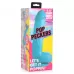 Голубой фаллоимитатор на присоске 8.25  Dildo with Balls - 22,8 см голубой 