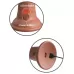 Карамельный вибратор-реалистик 8  Vibrating Silicone Dual Density Cock - 22 см карамель (темно-бежевый 