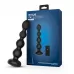 Черная анальная виброёлочка Nexus Tornado Beaded Probe Large с функцией вращения черный 