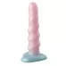 Нереалистичный дилдо Unicorn - 17,5 см голубой с розовым 