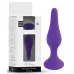 Фиолетовая анальная втулка Silcone Purple Plug Small - 10 см фиолетовый 