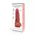 Телесный фаллоимитатор с имитацией шибари - 25 см телесный 