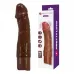 Коричневый реалистичный вибратор Jermaine - 19,5 см коричневый 