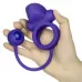 Фиолетовое эрекционное кольцо с утяжелителем Silicone Rechargeable Dual Rockin Rim Enhancer фиолетовый 