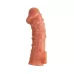 Насадка на фаллос с отверстием для мошонки Cock Sleeve 002 Size L - 17,6 см телесный 